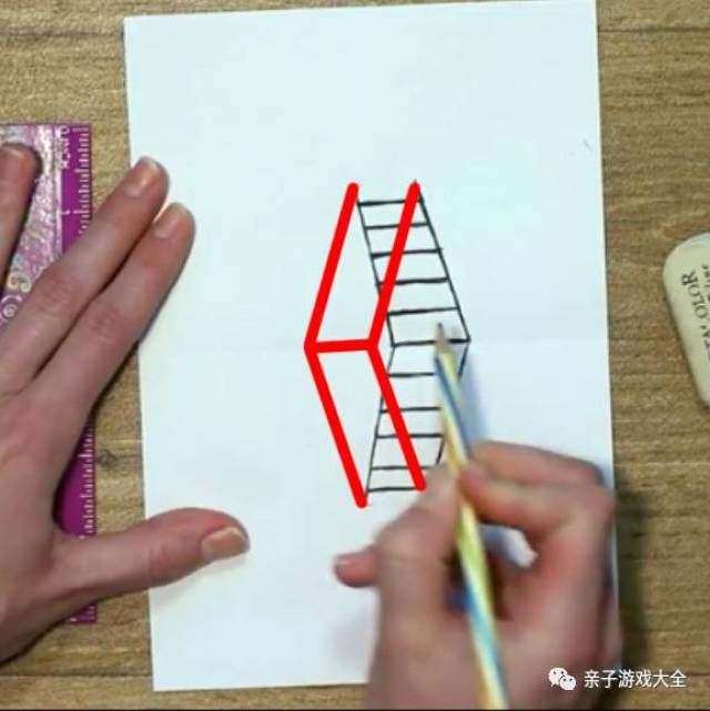 梯子立体画图片-梯子立体画图片怎么画