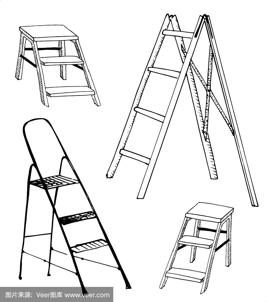 多功能梯子简笔画-多功能梯子使用视频